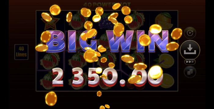 40 Power Hot Coin Boost câștig mare
